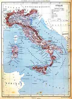 地图意大利