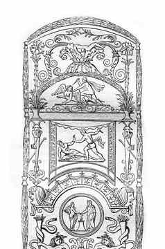 阿拉伯式花纹大厅神格利普托克古董英格