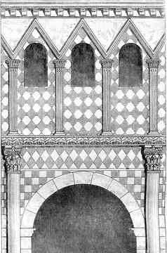 体系结构第八世纪玄关中庭