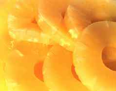 黄色的罐头菠萝环素食者食物