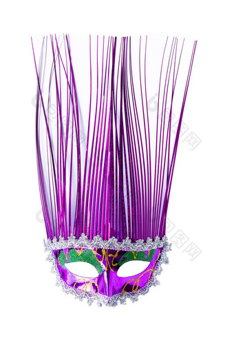 紫色的花俏的<strong>面具</strong>
