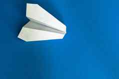 纸airplane-a象征容易短暂的飞行
