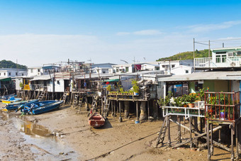 或钓鱼村stilt-house在<strong>香港香港</strong>旅<strong>游</strong>