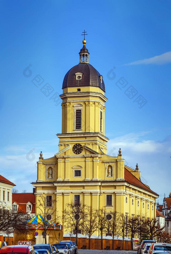 宫廷教堂诺伊堡的多瑙河德国