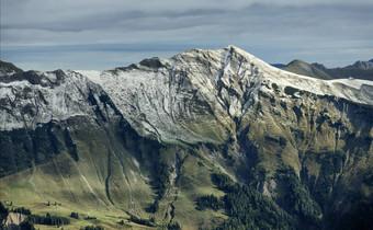 美丽的山视图艾仕得瑞士