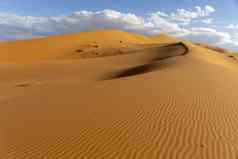 没有沙漠沙子沙丘景观日出