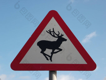 鹿路标志