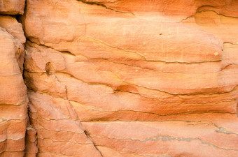 纹理橙色石头<strong>岩石彩色</strong>的峡谷关闭