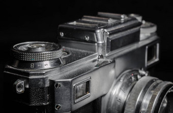 古董相机特写镜头