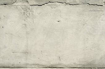 纹理混凝土墙仍然是石膏裂缝