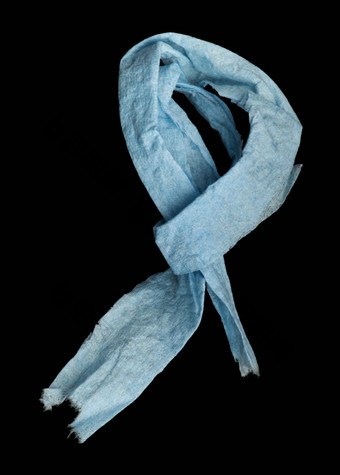 蓝色的<strong>围巾</strong>折纸