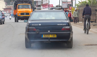 马达加斯加7月标致燃烧脏燃料