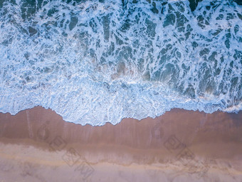 无人机图片波打海滩