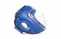 蓝色的拳击头盔现代首饰