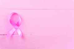 医疗保健医学概念粉红色的乳房癌症意识ribbo