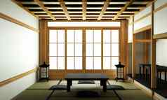 日本风格房间室内设计呈现