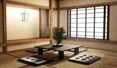 模拟设计具体地说日本风格生活房间