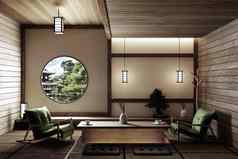 模拟现代生活房间日本风格呈现