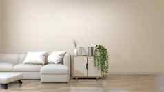现代Zen生活房间沙发家具日本风格
