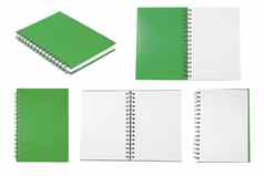 绿色笔记本集合