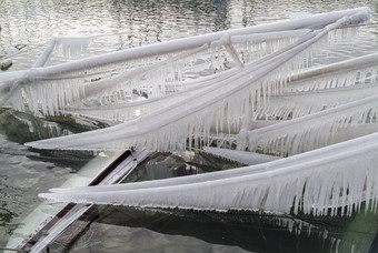 仙境冬天日内瓦湖