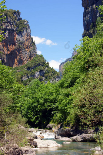 自然公园ordesa基督山失去了庇里牛斯山huesca西班牙