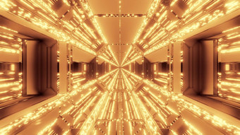 未来主义的科幻机库隧道走廊闪闪发光的发光的钻石圣诞节纹理呈现背景壁纸图形