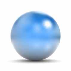 蓝色的金属球