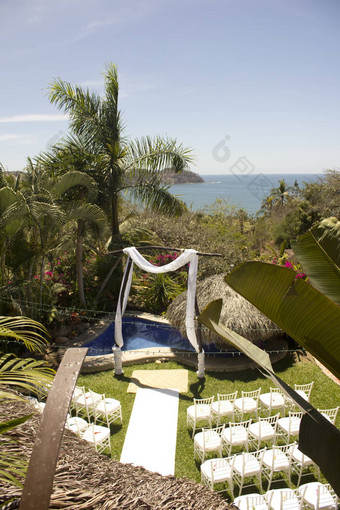 热带婚礼墨西哥别墅海滩