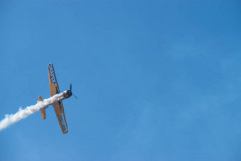 布加勒斯特罗马尼亚航空显示9月牦牛飞机飞行槽天空