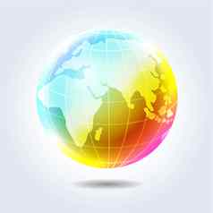 地球地球彩虹图标
