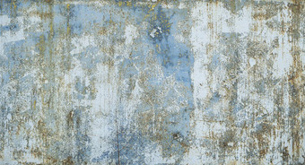 画蓝色的金属生锈的背景金属生锈纹理侵蚀金属挠脏纹理户外生锈的金属墙