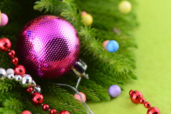 圣诞节装饰圣诞节球饰品分支圣诞节树