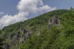 大形成岩石像人类野兽奇怪的形式峰加瓦涅茨乌鸦有趣的自然具有里程碑意义的洛岑斯卡山