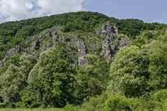 大形成岩石像人类野兽奇怪的形式峰加瓦涅茨乌鸦有趣的自然具有里程碑意义的洛岑斯卡山