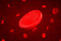 呈现红细胞红色的血小体插图红色的血细胞