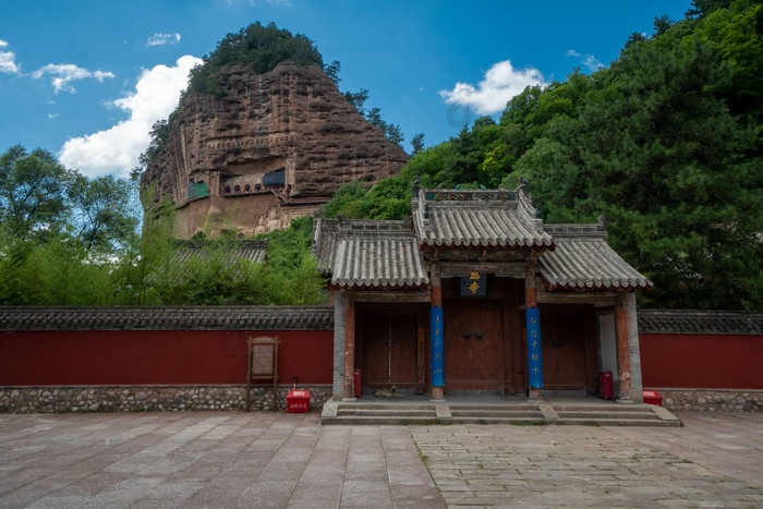 麦积山石窟天水甘肃省西北中国