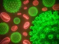 冠状病毒细胞人类身体