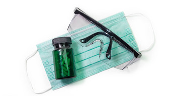 抗病毒保护面具眼睛保护眼镜医学瓶