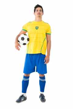 完整的长度巴西足球球员