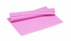 粉红色的编织棉花盘垫纸