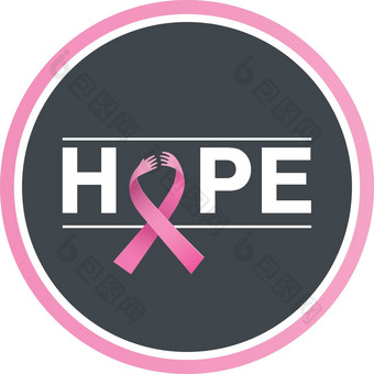 乳房癌症意识消息海报