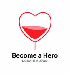 英雄捐赠血向量