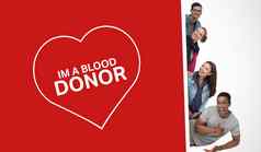 快乐朋友广告血捐赠