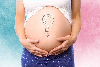 复合图像怀孕女人婴儿