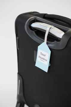 旅行保险标签系手提箱