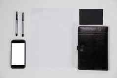 智能手机笔空白页面卡日记