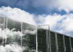 数据库服务器系统天空背景