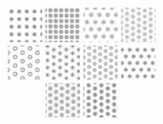 向量图标集花模式