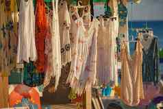 销售衣服多米尼库斯海滩
